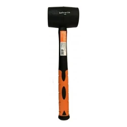 Киянка Bohrer 225 г. рукоятка фибергласс с резиновым покрытием (круглый боек, черная резина) (36/6/1) Киянка Bohrer 225 г. рукоятка фибергласс с резиновым покрытием (круглый боек, черная резина) (36/6/1)