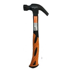 Молоток - гвоздодёр Bohrer 450 г. рукоятка фибергласс с резиновым покрытием (круглый боек с магнитом, cталь 45 HRC 50-58) 45015145 Молоток - гвоздодёр Bohrer 450 г. рукоятка фибергласс с резиновым покрытием (круглый боек с магнитом, cталь 45 HRC 50-58) 45015145