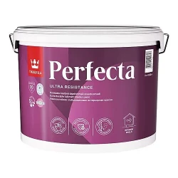Краска Перфекта База А моющаяся белая ТИККУРИЛА, 9 л