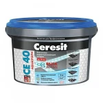 Затирка Церезит AQUASTATIC СЕ 40 графит №16 ведро, 2 кг