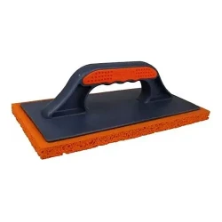 Терка DECOR 2К вискозная оранжевая губка для очищения, 280х140 мм (670-002)