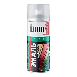 Краска KUDO аэрозольная серебро металлик, 520 мл Краска KUDO аэрозольная серебро металлик, 520 мл