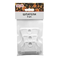 Набор шпателей DECOR для затирки швов, 40/60/80 мм