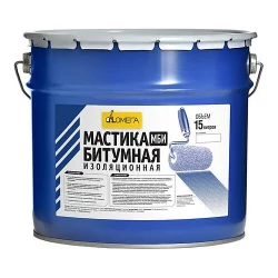Мастика Омега битумно-каучуковая, 5 кг Мастика Омега битумно-каучуковая, 5 кг
