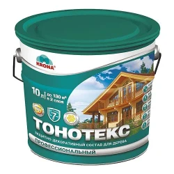 Защитно-декоративный состав для дерева Тонотекс KRONA калужница, 3 л Защитно-декоративный состав для дерева Тонотекс KRONA калужница, 3 л