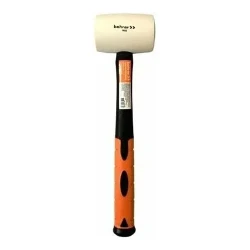 Киянка Bohrer 450 г. рукоятка фибергласс с резиновым покрытием (круглый боек, белая резина) (36/6/1) Киянка Bohrer 450 г. рукоятка фибергласс с резиновым покрытием (круглый боек, белая резина) (36/6/1)