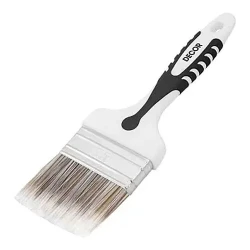 Кисть DECOR Black White Premium плоская универсальная щетина 2К ручка, 120х25 мм