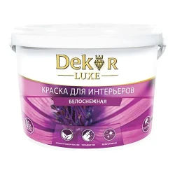 Краска DEKOR ВД-АК-216 для интерьеров белоснежная, 14 кг Краска DEKOR ВД-АК-216 для интерьеров белоснежная, 14 кг