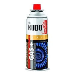Балон с газом KUDO GAS+ для портативных газовых приборов, 520 мл