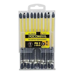Бита магнитная PH2, 125 мм, (1 шт) РОСОМАХА