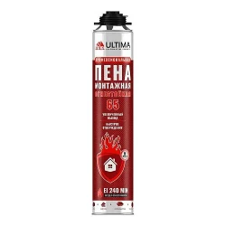 Пена монтажная ULTIMA Pro 65 огнестойкая профессиональная Пена монтажная ULTIMA Pro 65 огнестойкая профессиональная