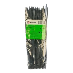 Стяжка нейлоновая FORTISFLEX КСС 9х550 черный 100 штук Стяжка нейлоновая FORTISFLEX КСС 9х550 черный 100 штук