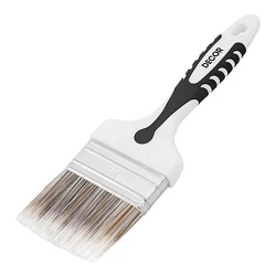 Кисть DECOR Black White Premium плоская универсальная щетина 2К ручка, 25х15 мм