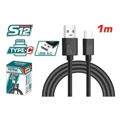 Кабель USB-A на USB-С, длина кабеля: 1 м, 3А.TIUCC01 Кабель USB-A на USB-С, длина кабеля: 1 м, 3А.TIUCC01