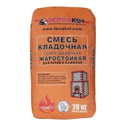 Смесь кладочная глино-шамотная Терракот, 20 кг (56 шт/под)