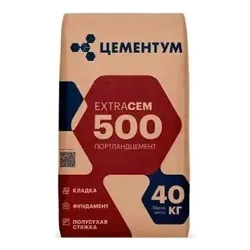 Цемент Цементум М500 серый, 40 кг (35 шт/под)