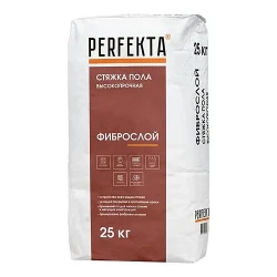 Стяжка пола Перфекта Фиброслой высокопрочная, 25 кг Стяжка пола Перфекта Фиброслой высокопрочная, 25 кг
