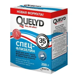 Клей Quelyd для обоев флизелиновый Спец флизелин, 300 г 50 м2 Клей Quelyd для обоев флизелиновый Спец флизелин, 300 г 50 м2