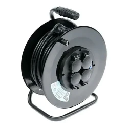Удлинитель на катушке Luazon Lighting,4 роз., 25 м,16 А,ПВС 3х2.5 мм2,без з/к,IP44, ГОСТ