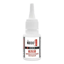 Клей KUDO профи цианоакрилатный секундный, 20 мл Клей KUDO профи цианоакрилатный секундный, 20 мл
