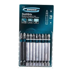 Бита Gross PH2х70 сталь S2 (11378) шестигранный профиль Бита Gross PH2х70 сталь S2 (11378) шестигранный профиль